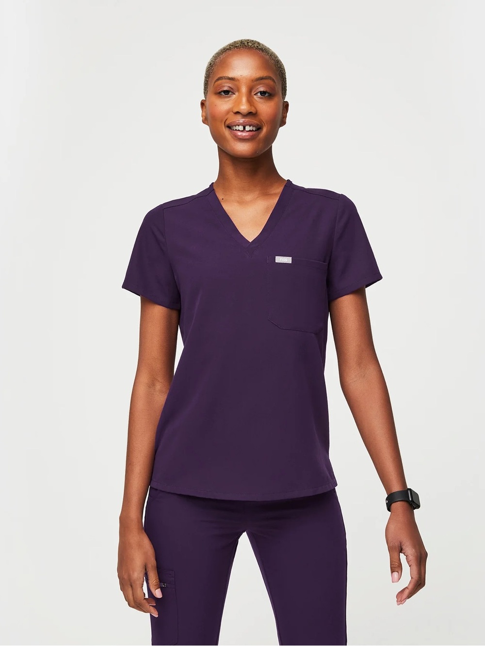 Figs Purple Jam Catarina Scrub Top